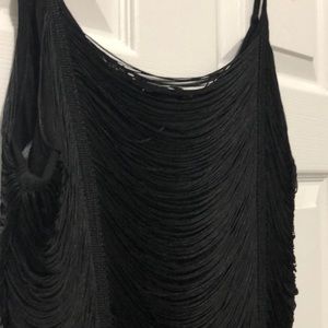 H&M Black fringe dress, sz S